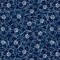Midnight Flowers Anti-Pill Premium Fleece Fabric | By The Yard